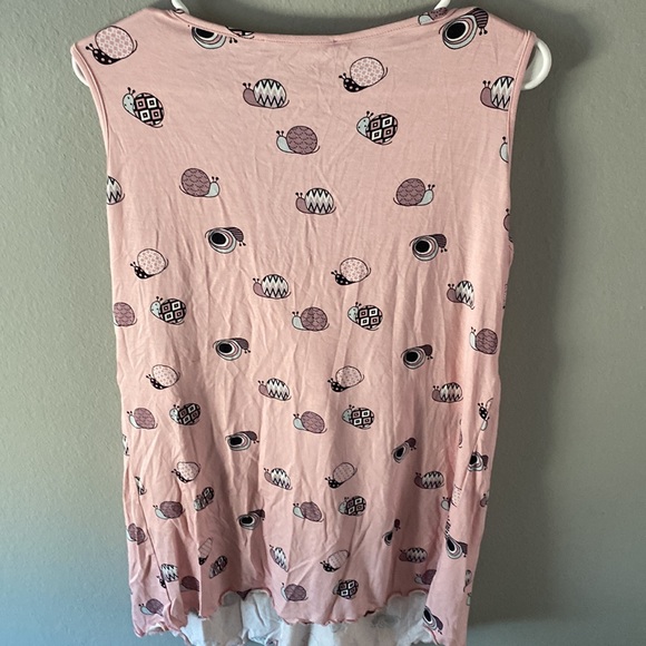 Women’s Pink Maternity Shirt with Snail design - Picture 3 of 3